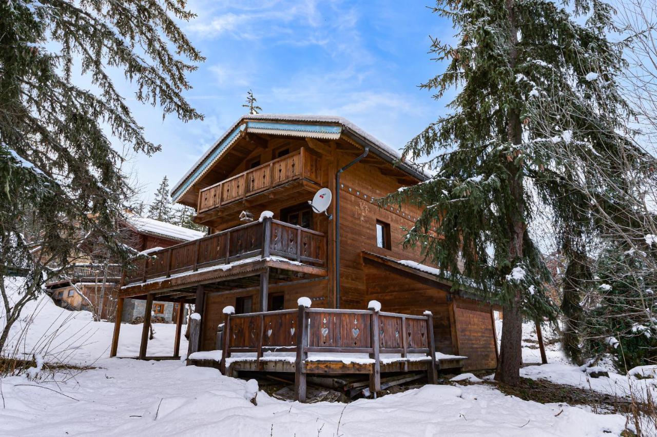 Chalet Côté Cœur, La Tania, with Outdoor Hot Tub&7 Ensuite Rooms Esterno foto